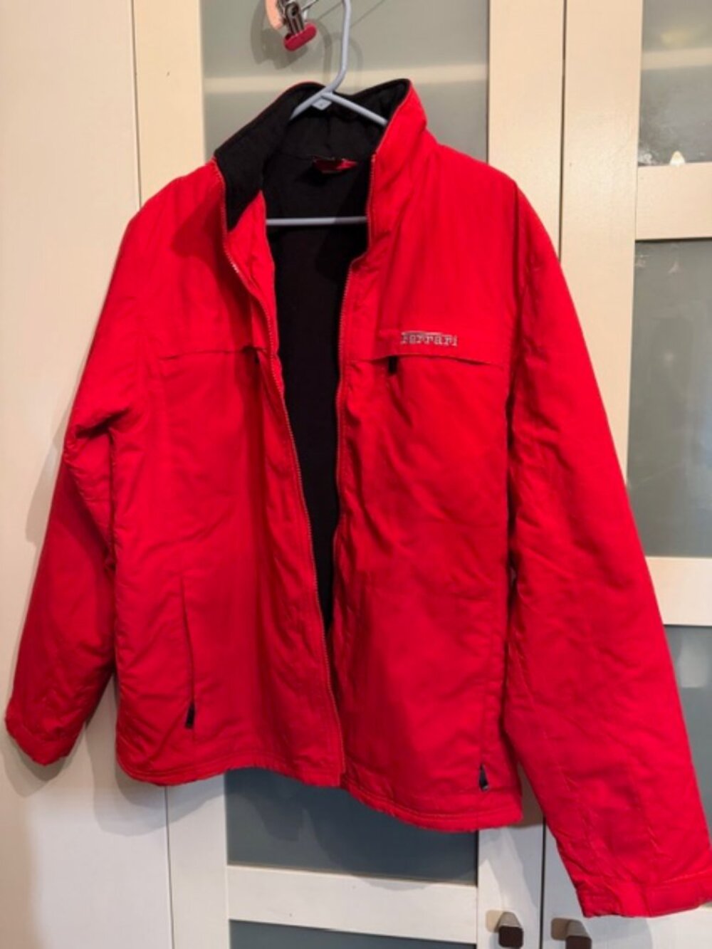 Ferrari jacket, red, insulated, with logo, size M